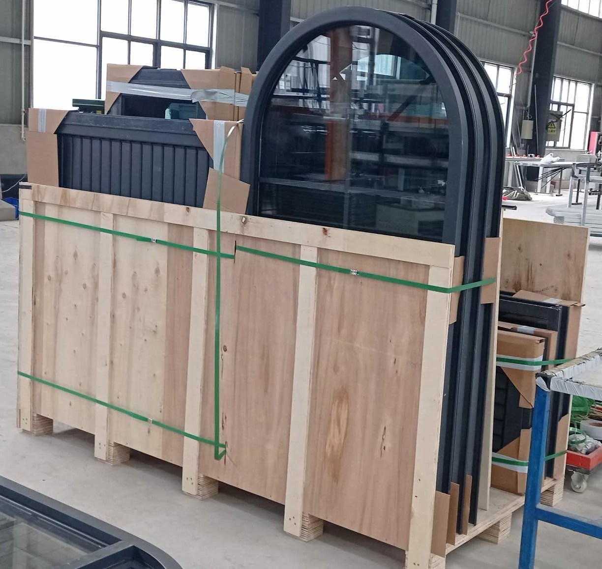 Custom Ajustable Vertical Glass Louvers Aluminium Frame Glass Fixed