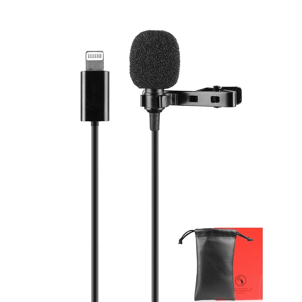 Lavalier Senza Fili Audio Video Del Telefono Microfono A Condensatore Mic Recorder Per Iphone X 8 7 6 6S Plus - Buy Wireless Lavalier Microfono Per Iphone Product On Alibaba.com