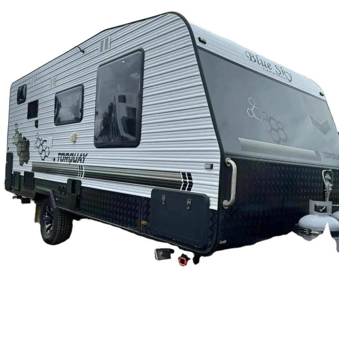 Cheap Semi Off Road Towable Rv Caravan Camper With Ensuite Battery 1x