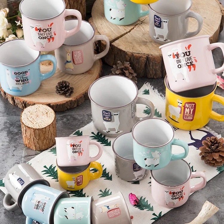 Cangkir Kopi Keramik,Grosir Cangkir Mug Keramik Pola Alpaca - Buy Mug Keramik,Mug Keramik Cangkir,Kopi Mug Keramik Product On Alibaba.com