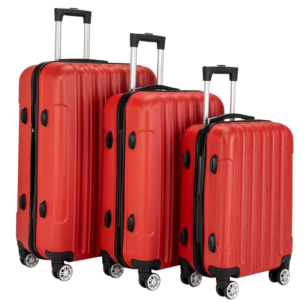 Custom Print Trolley Extra Large Luggage Set Women Case With Tsa Lock