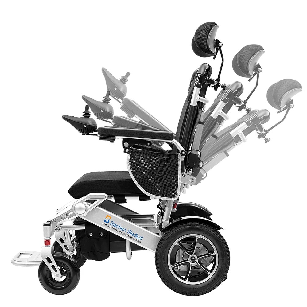 Wholesale Folding Elderly Electric Wheelchair Lightweight Automatic