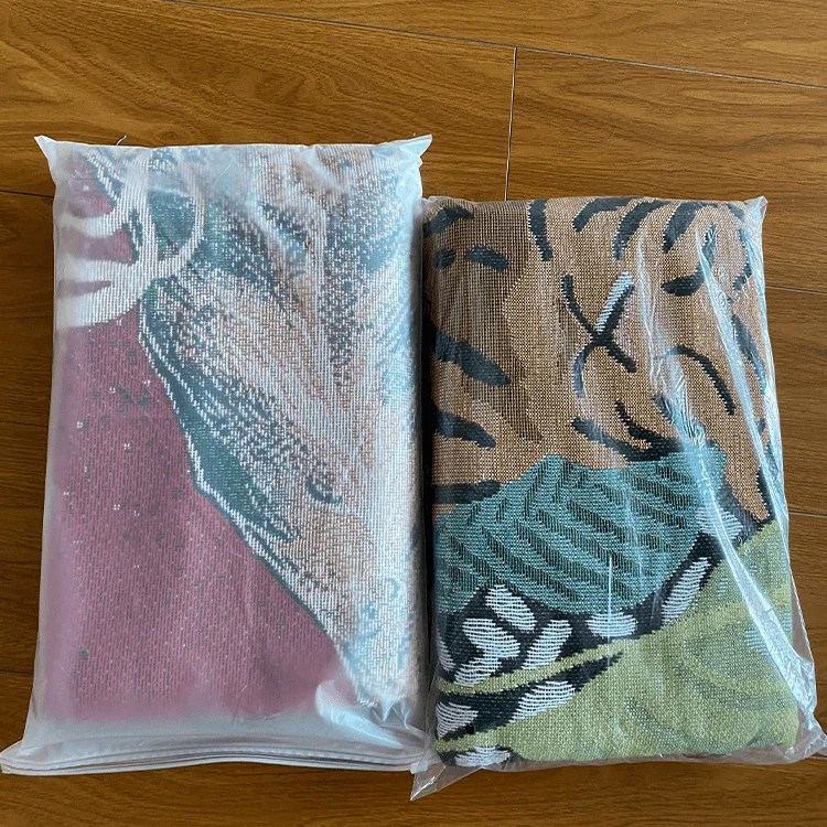 Custom Jacquard Woven Blanket Woven Throw Blanket Bohemian Tapestry