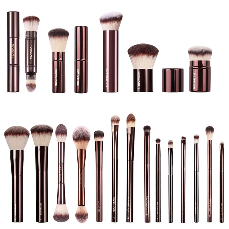 Hg Double Head Telescopic Powder Foundation Brush Hourglass Series