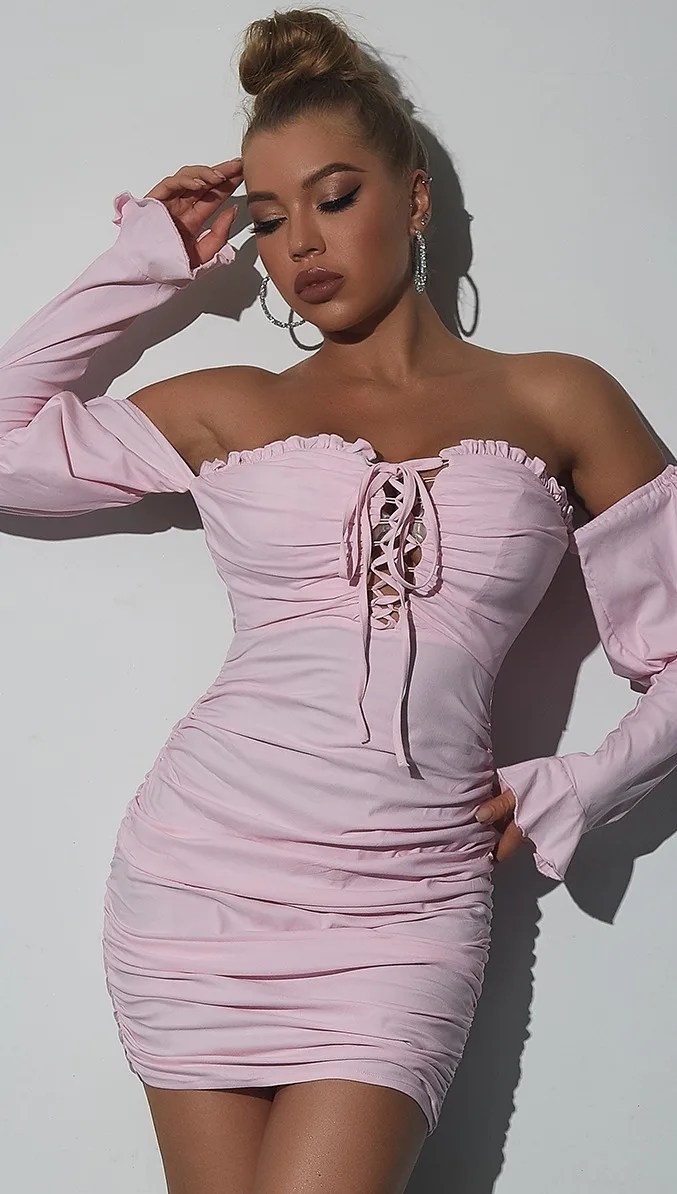 Dm Party Dress For Women Squareneck Sleeveless Floral Design Backless