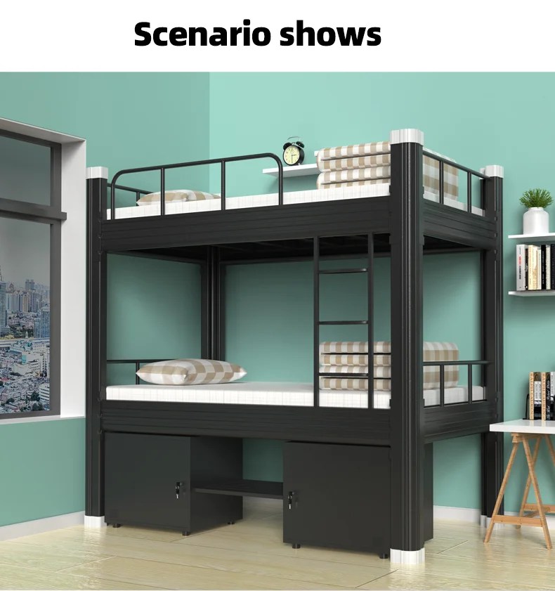 Factory Hot Higher And Safer Bedrail White Sale Metal Frame Bunk Beds