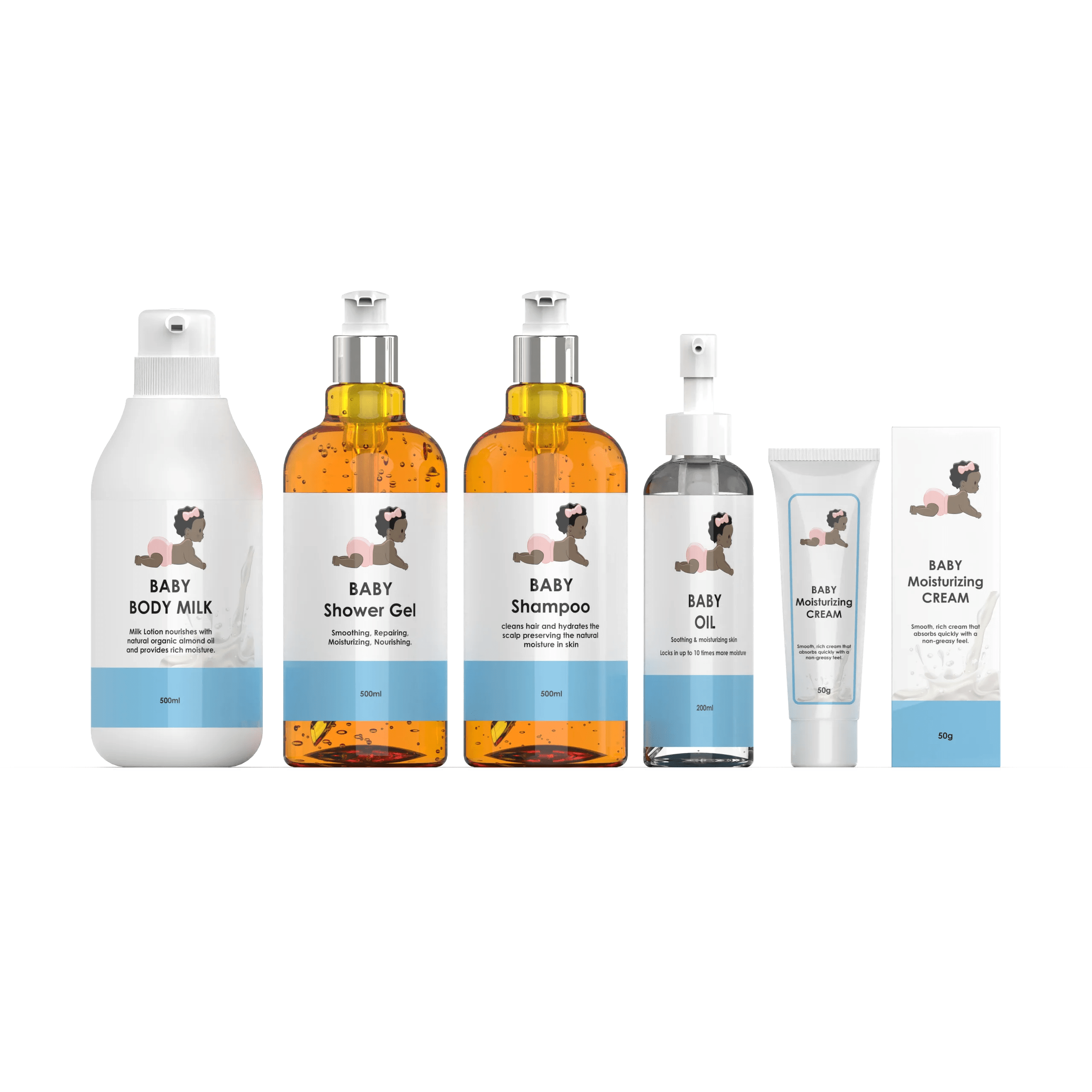 Natural Mild Organic Vegan Baby Skin Care Products Set Baby's Skin Care