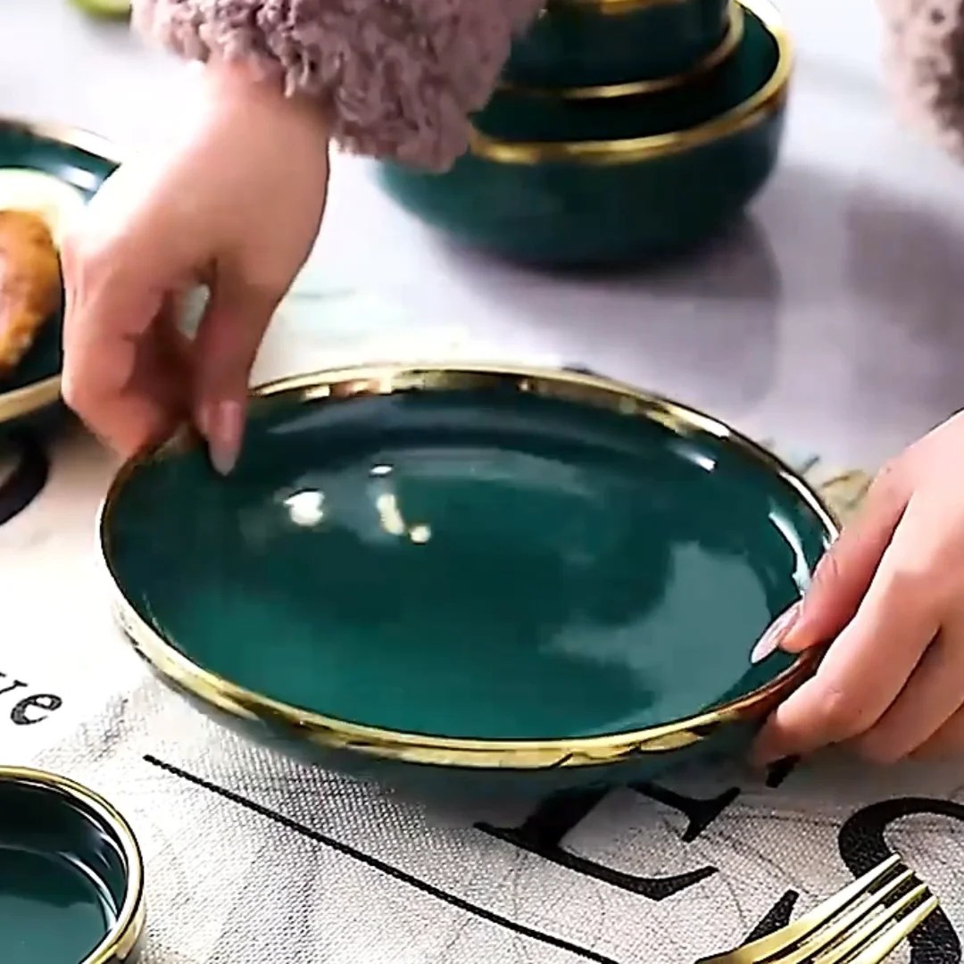 Green Ceramic Elegant Dinnerware Sets Other Dinnerware Buy Ceramic