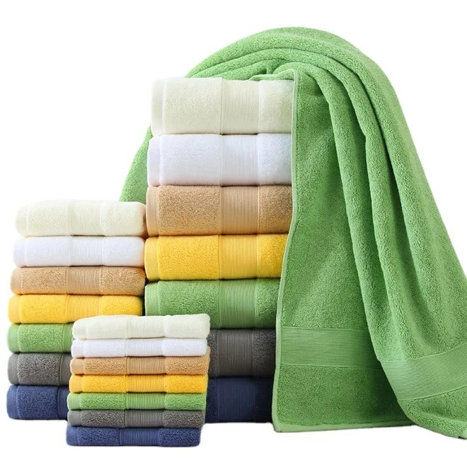 Wholesale Bath Towels Set Luxury 100 Cotton Bath Towel Set Thick Bath