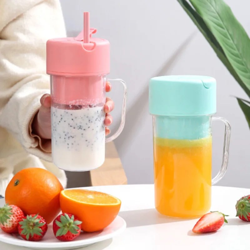 2024 New Usb Electric Stainless Steel Fruit Juicer Cup Extractor