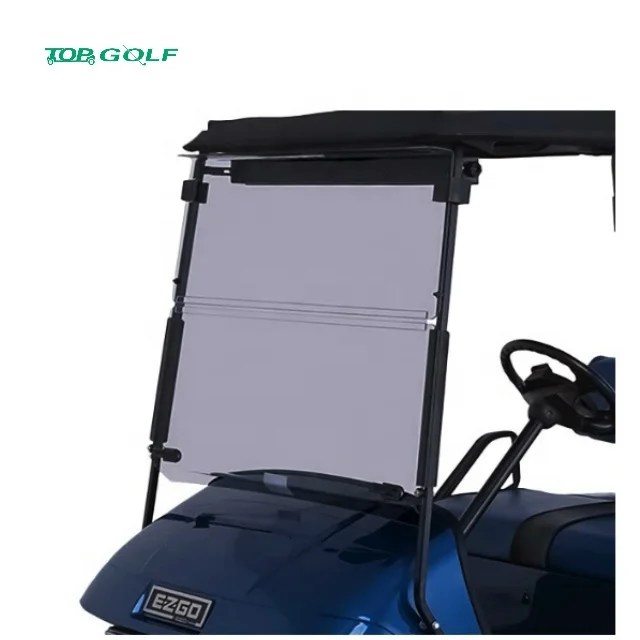 Sale Fold Down Golf Cart Windshield Impact Resistant Acrylic Split