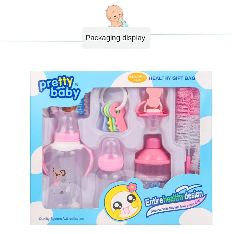 280ml And 150ml Standard Caliber Pp Baby Feeding Bottle 8 Pieces Gift