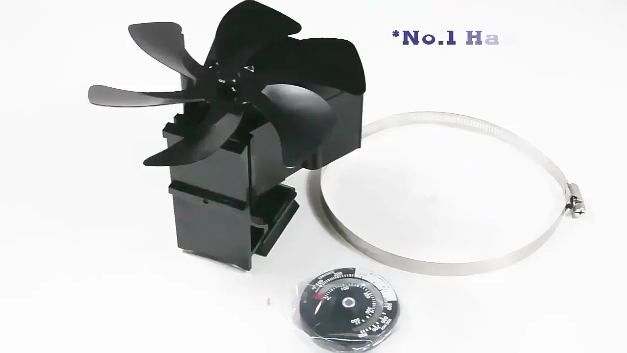 Newly Designed Profile Hanging Wood Stove Flue Pipe Fan Anodized Silver