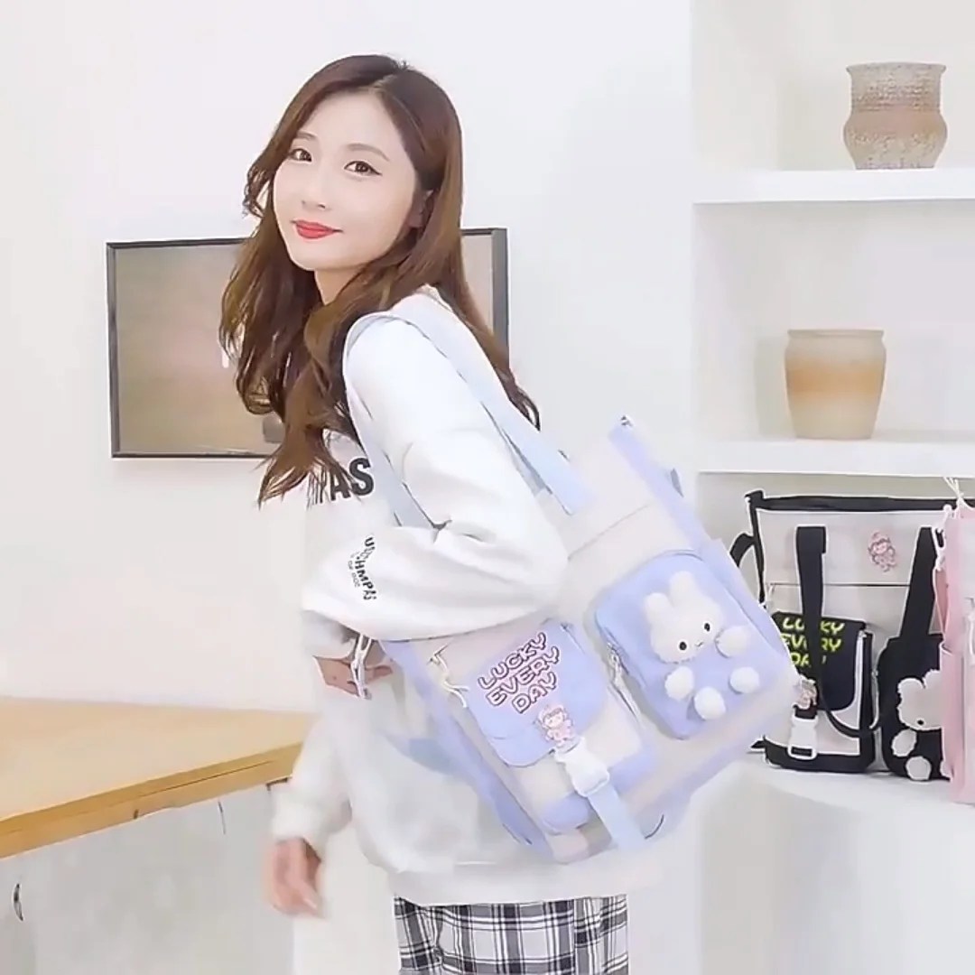 Latest Students School Bag Pack Portable Handbag Fashion Korean Style