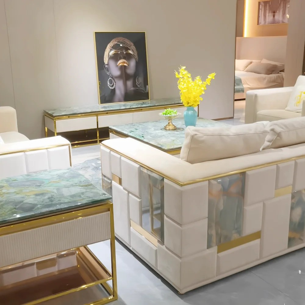 Modern Luxury Sectional 3 2 1 Seater Set Fabric For Sofa Cover High End