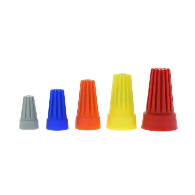 Screw Twist On Terminals Electrical Wire Connectors Nuts Set Nylon Pvc Closed End Crimp