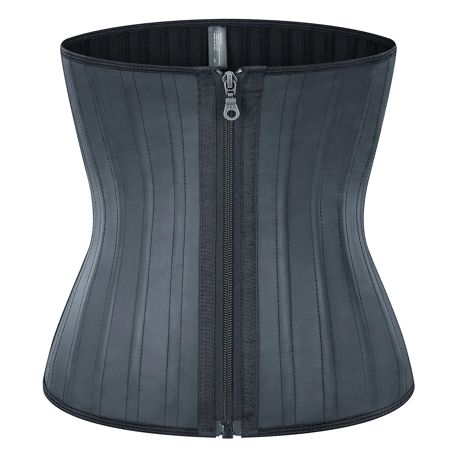 Odm Y Oem-Corsé Reductor De Cintura Para Adelgazar,Corsé Con Cremallera De Látex,Color Negro,Para Fitness,Control De Barriga,25 Huesos De Acero,Xxxxxxl - Buy Plus Tamaño De Cintura Entrenador,Látex De Alta Calidad Cintura Entrenador Con