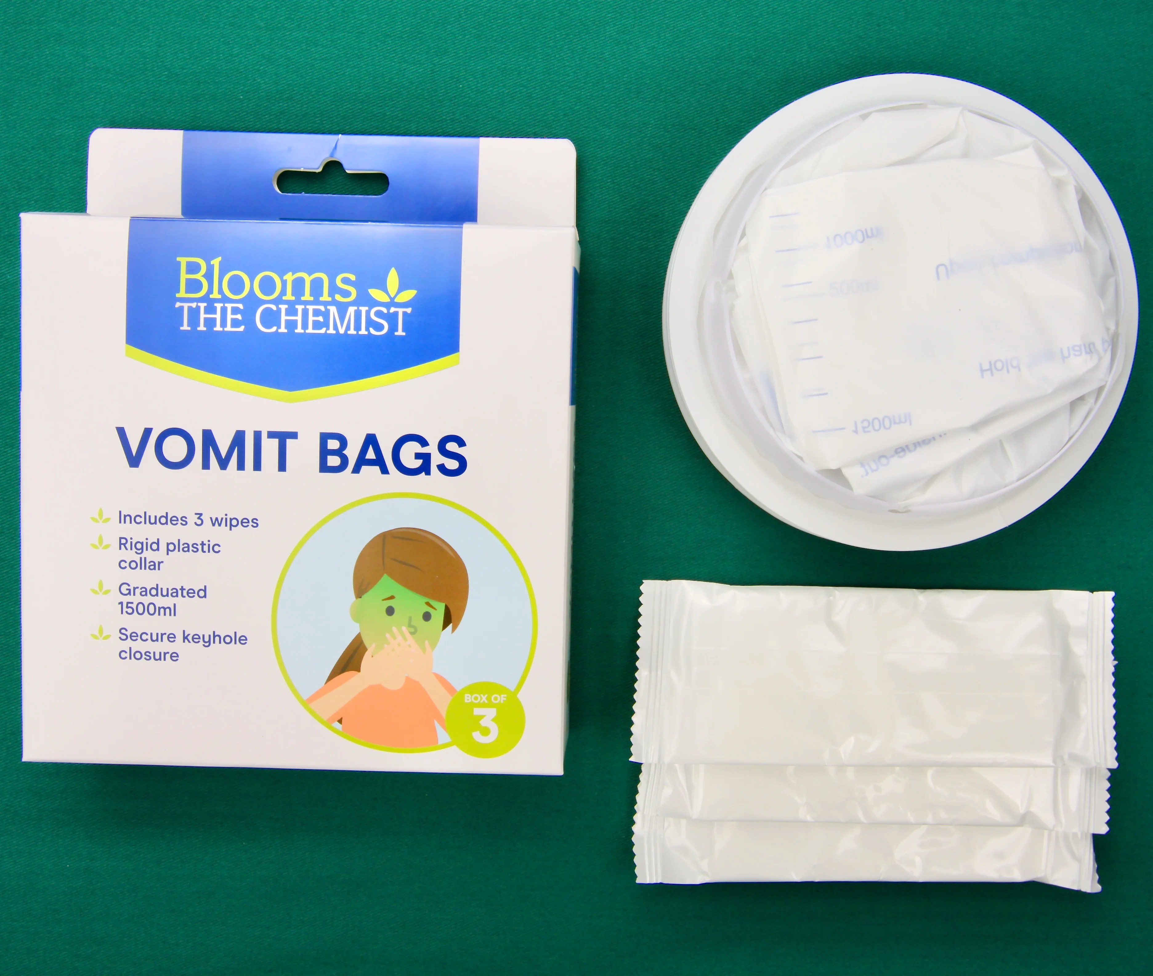 Portable Disposable Medical Plastic Leakproof Emesis Bags Vomit Bags