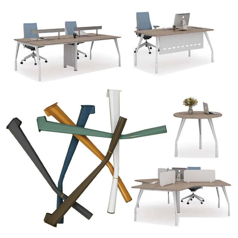 Oem Factory Price Office Table Frame Black White Heavy Duty Metal