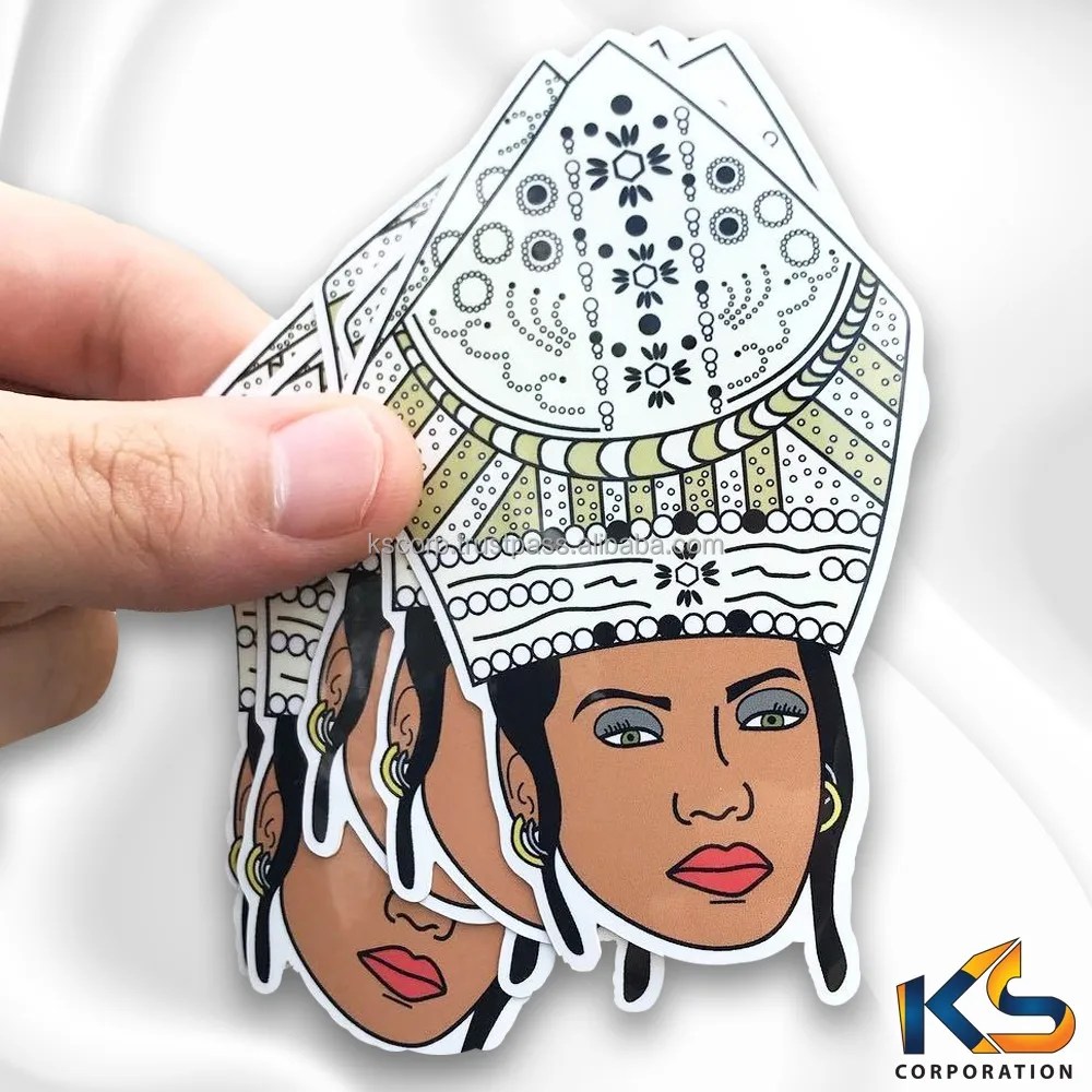 Custom Double Side Uv Laminated Die Cut High Quality Premium Vinyl