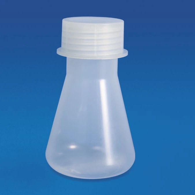 Conical Flask Shaped Flasks Are Rigid Translucent & Autoclavable Screw