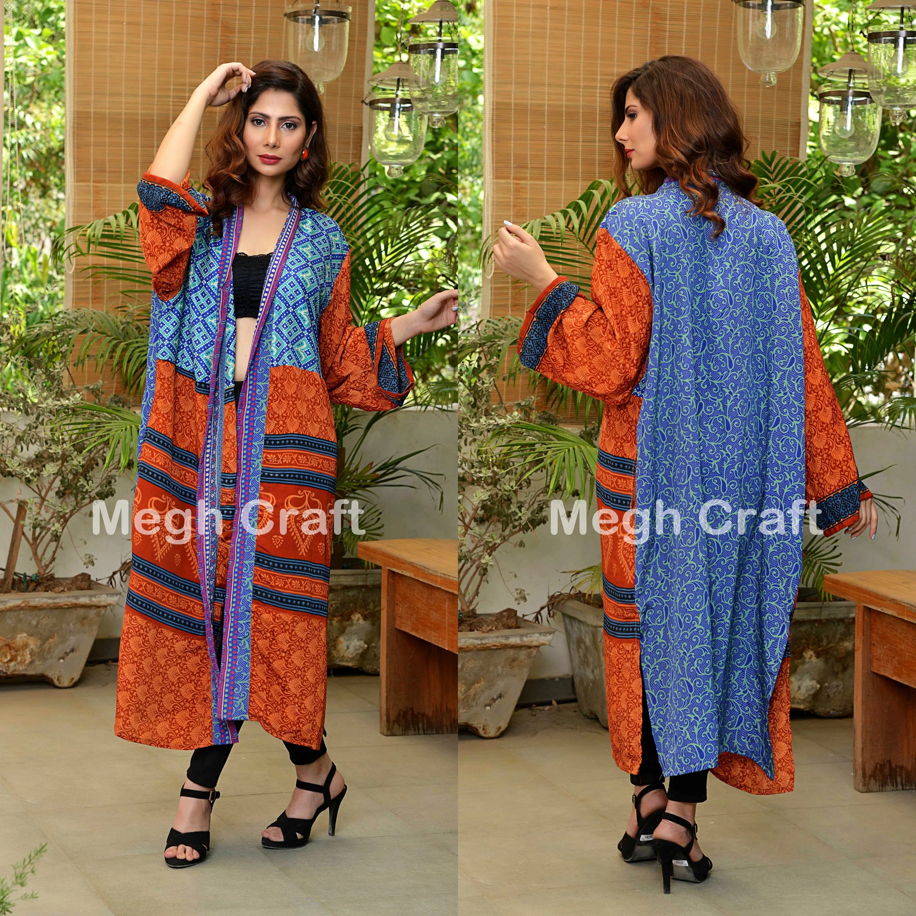Indian Recycle Sari Zijden Kimono Badjas-Dames Boho Gypsy Stijl Lange Kimono-Europese Stijl Lange Kimono-Strand Dragen Kimono Gewaad - Buy Zijde Lange Gewaad Sexy,Boho Mode Zijden Kimono Badjas,Zijde Kimono Gewaden Voor Vrouwen Product