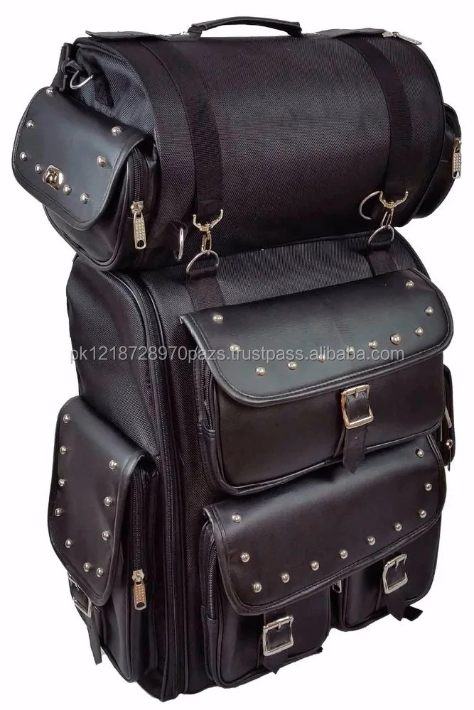 Viking Large Studded Leather Motorcycle Sissy Bar Bag Review atelieryuwa.ciao.jp