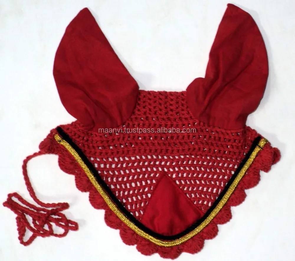 Horse Ear Net Crochet Fly Veil Equestrian Fly Buy Crochet Hair Nets Horse