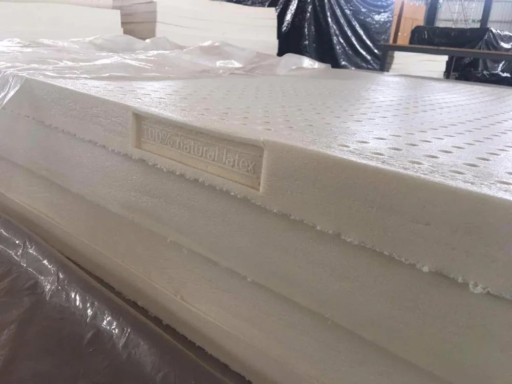 Seven Zone Smooth Natural Latex Mattress Thailand Green Latex Eco Foam