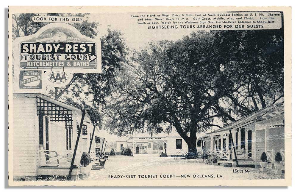 DR. PATRICK’S POSTCARD ROADSIDE Shady Rest Tourist Court Society for