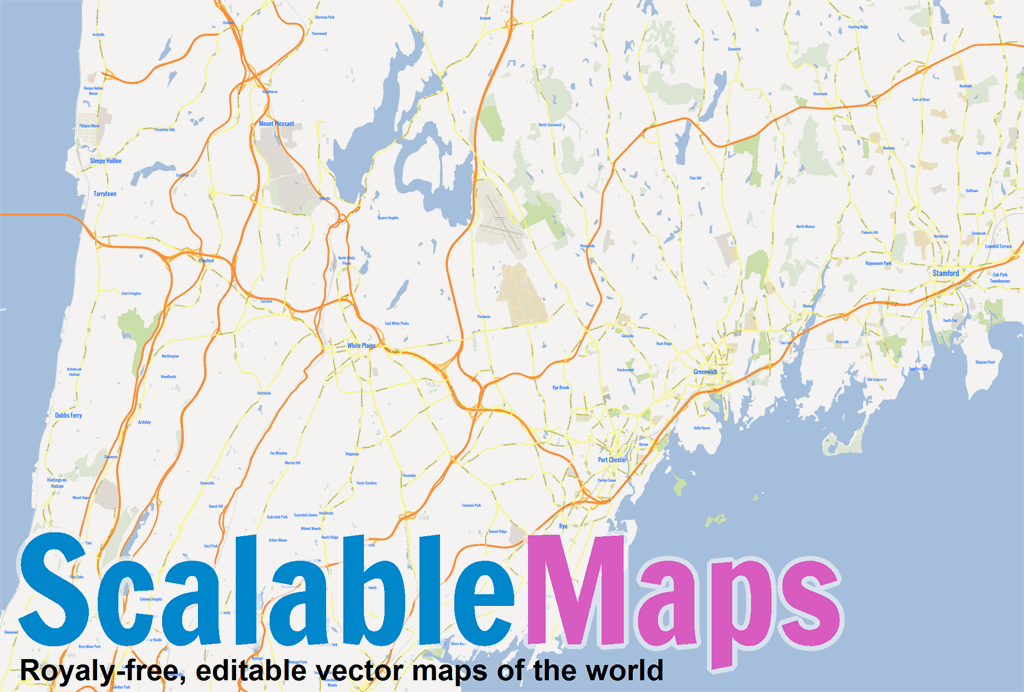 ScalableMaps vector maps of White Plains