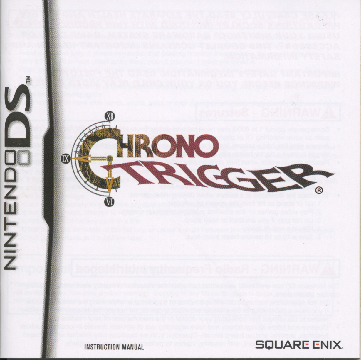 Photos of the Chrono Trigger Nintendo DS Box and Its Contents