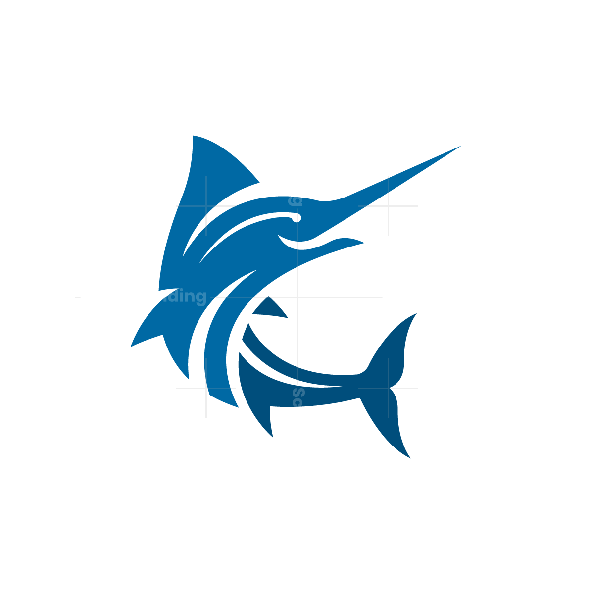 Marlin Swordfish Logo