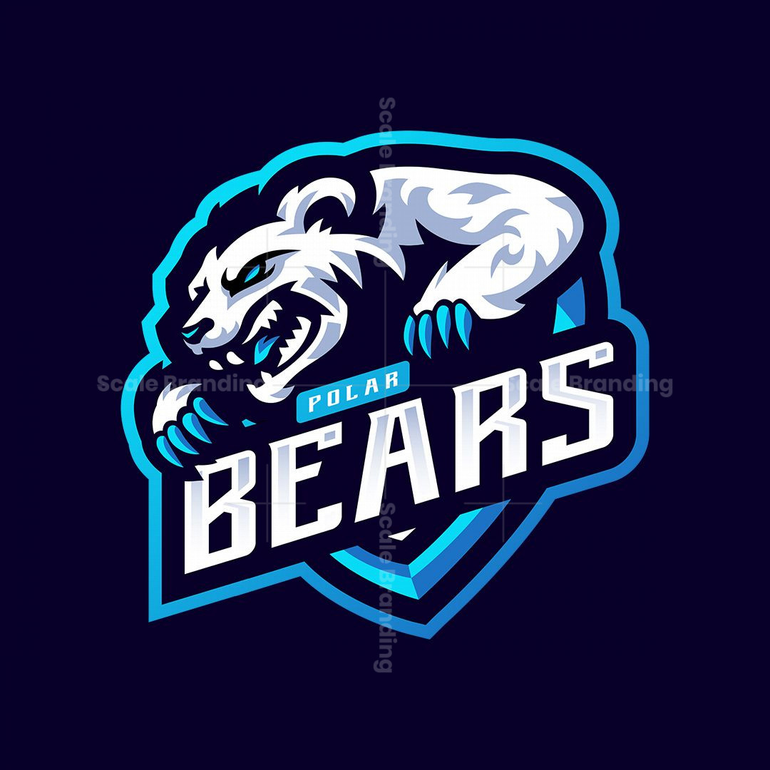POLAR BEARS MASCOT LOGO