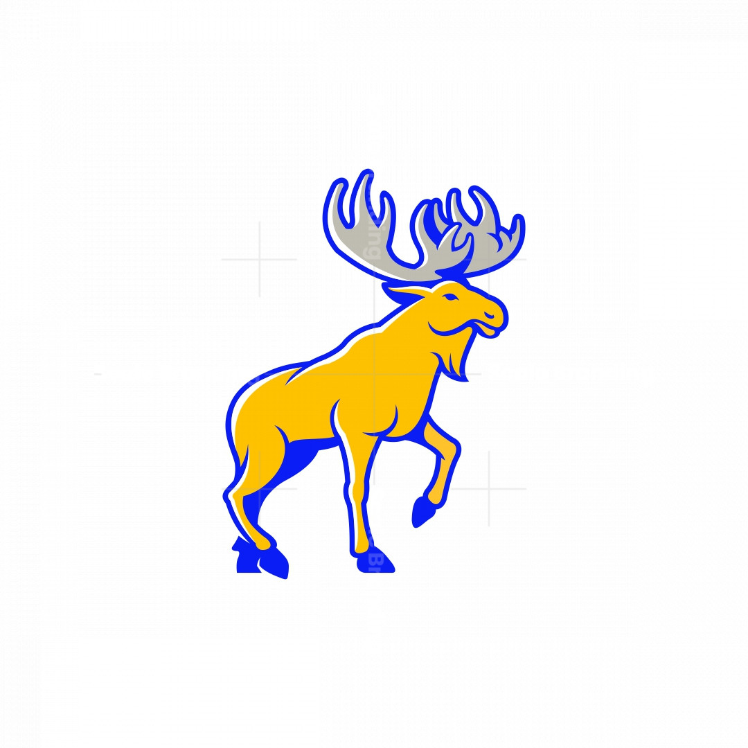 Moose Mascot Logo