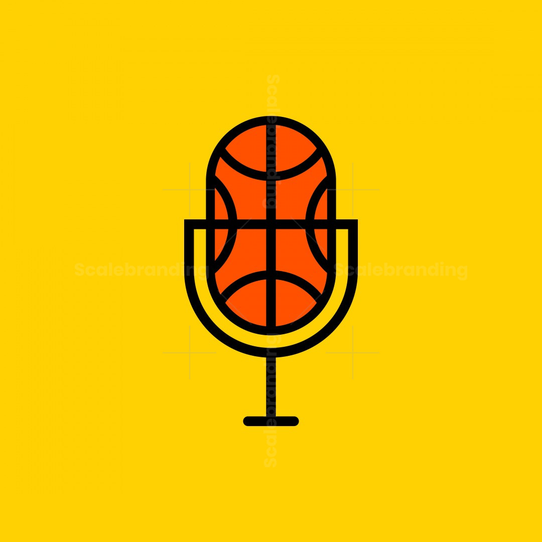 Basketball Podcast / Microphone Logo
