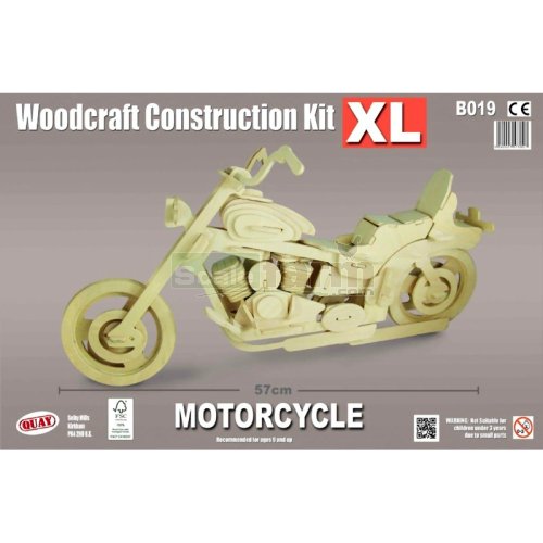 Quay B019 XLarge Motorcycle Woodcraft Construction Kit