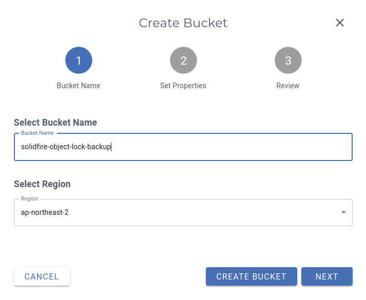 SolidFire Backup to S3 with Object Lock Acting Technologist