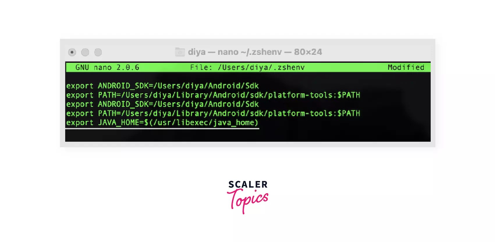 Setting up JAVA_HOME and the IDE on MAC OS Scaler Topics