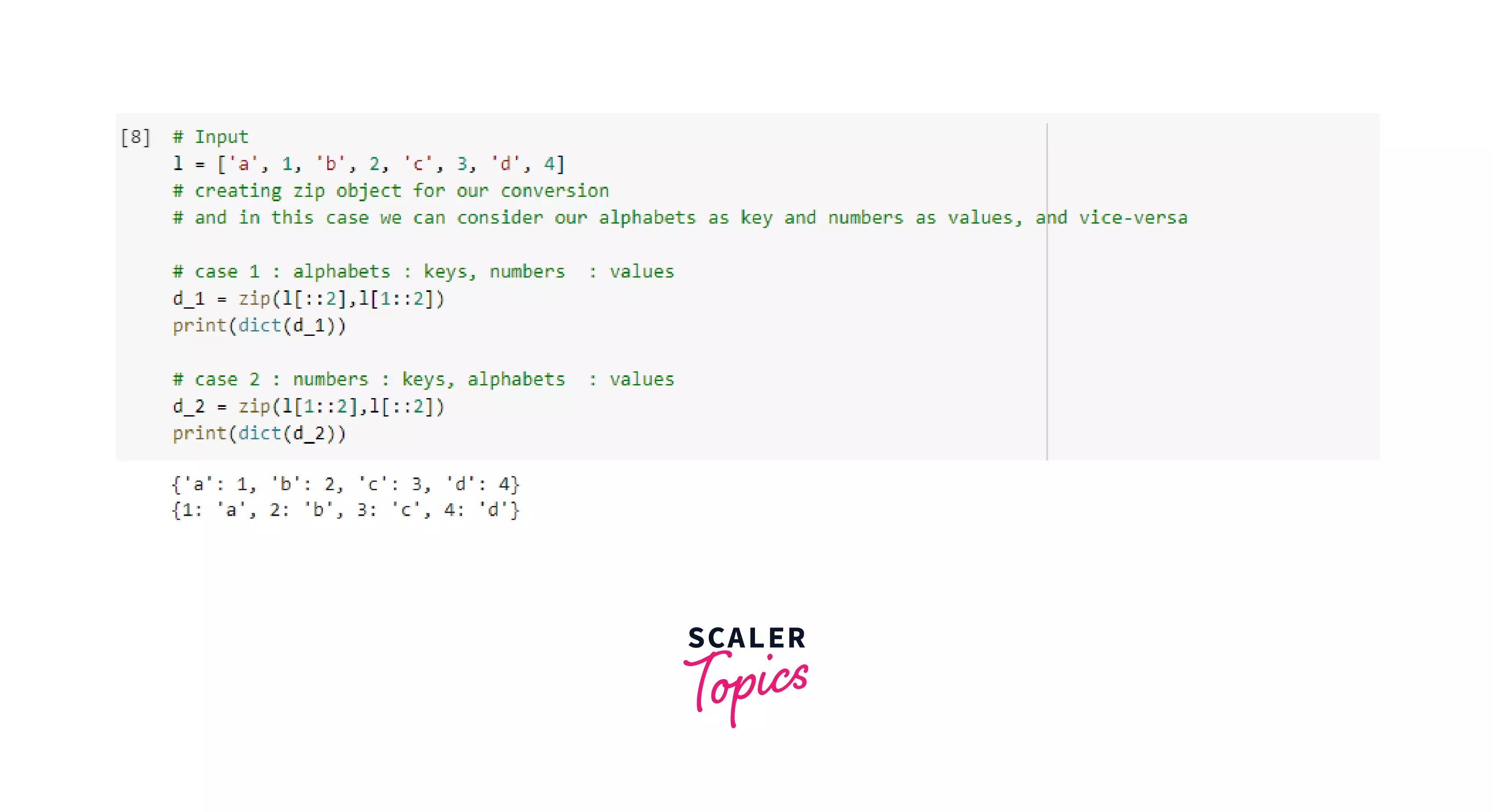 How to Convert a List to Dictionary in Python Scaler Topics