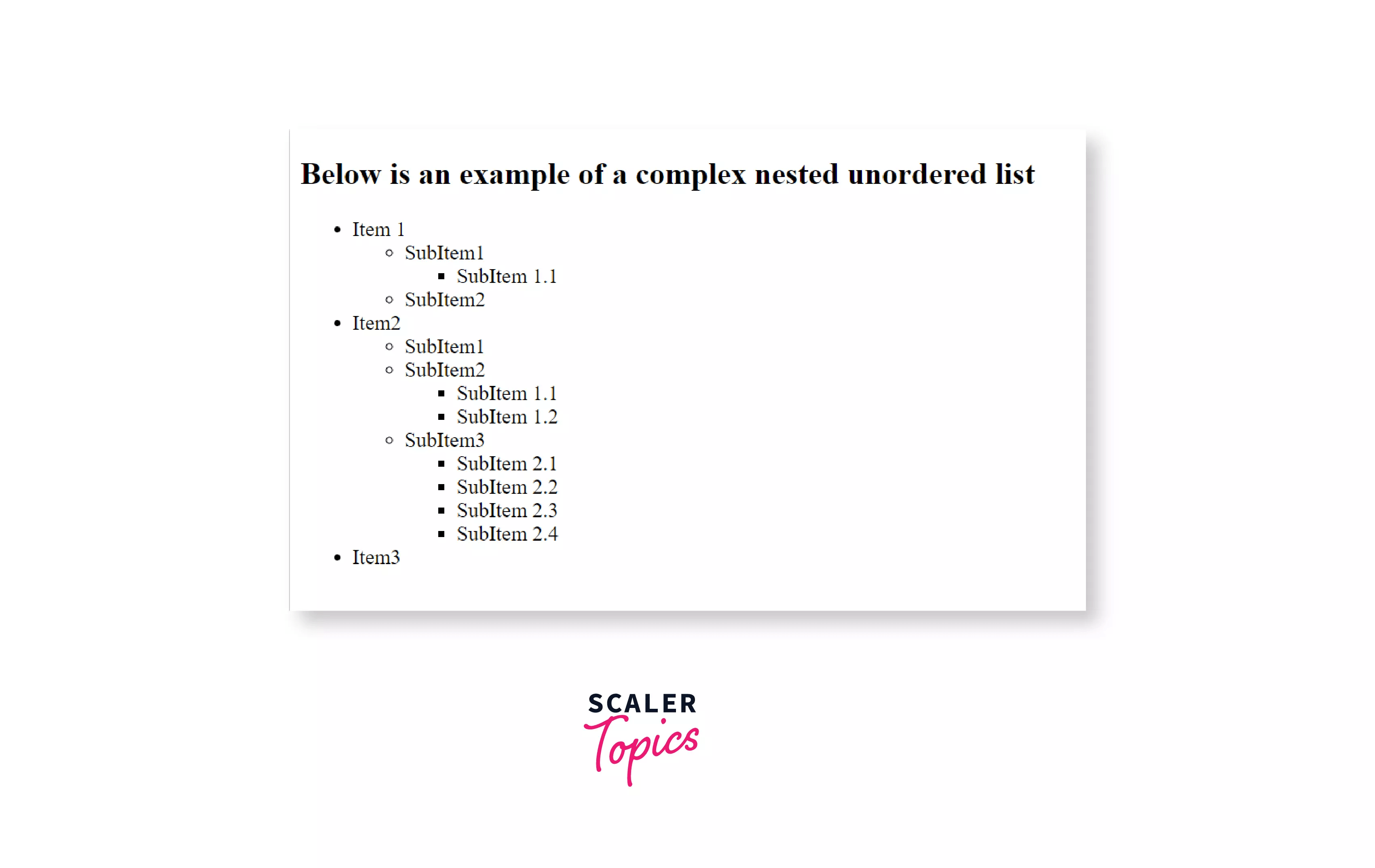 Tag in HTML Scaler Topics