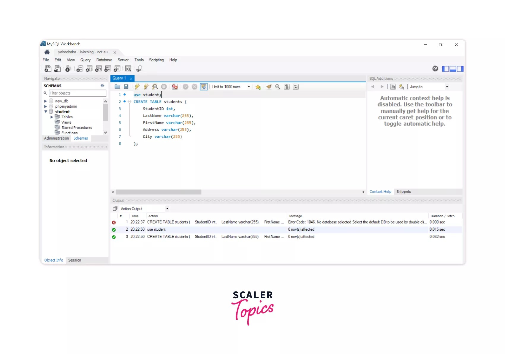 Mysql Create Table Example Matttroy