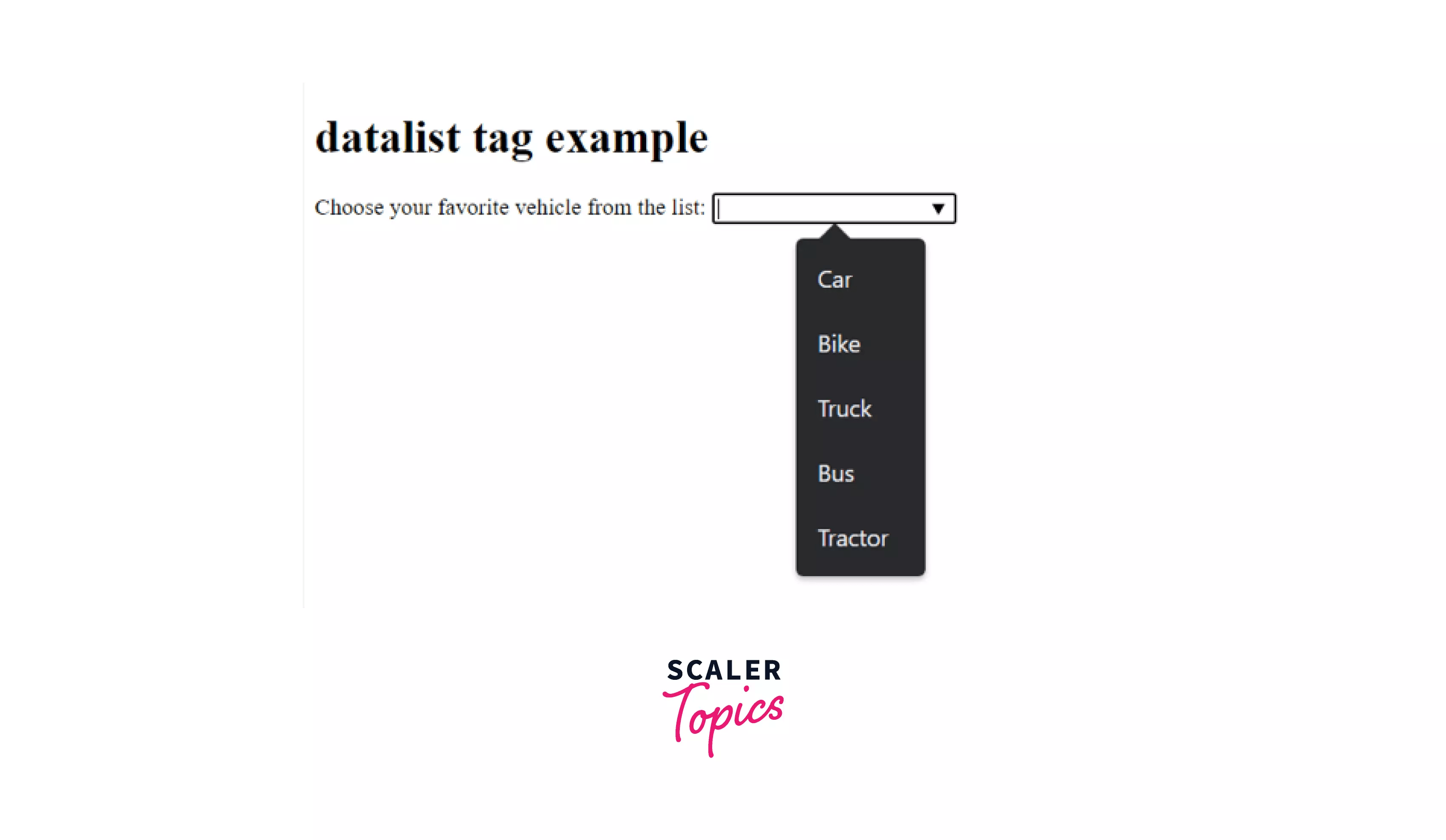 option tag in HTML Scaler Topics