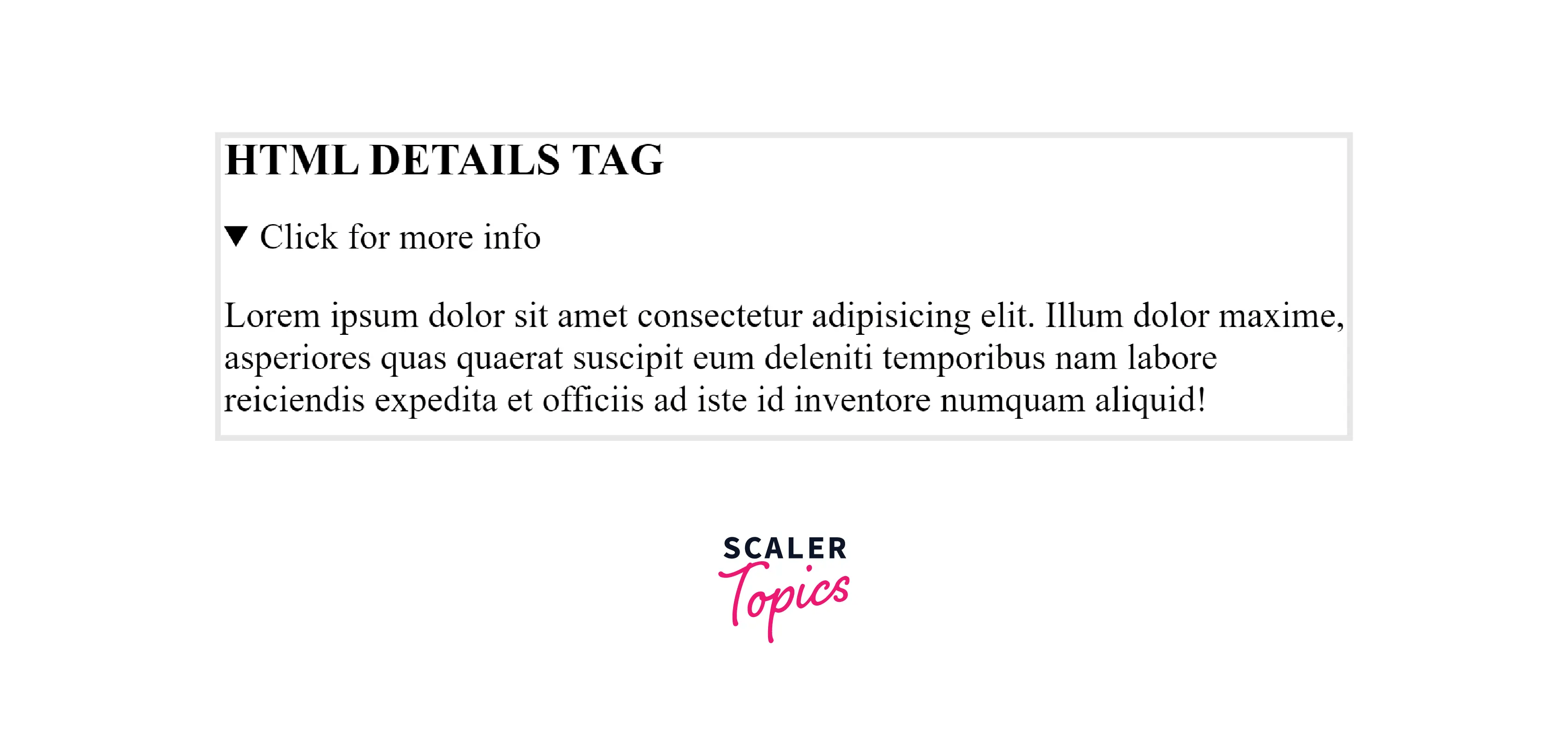 tag in HTML Scaler Topics