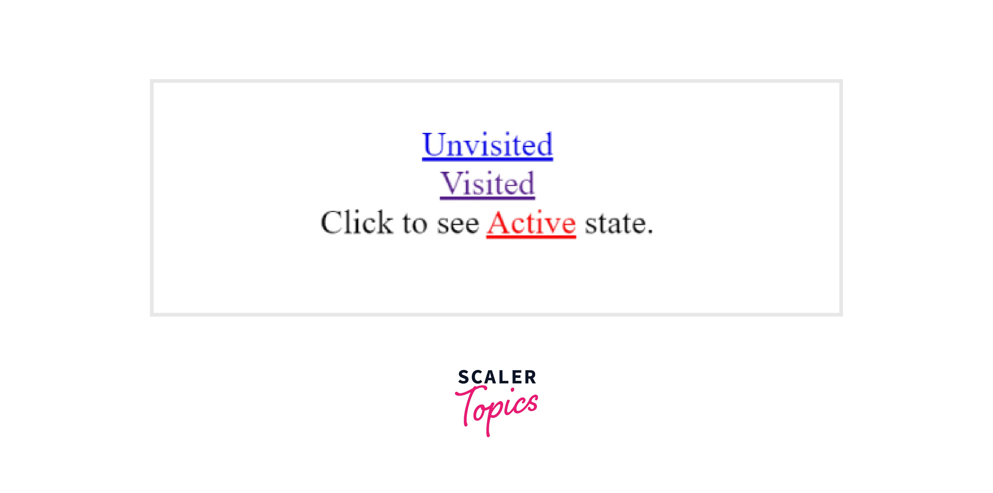 How to change the html link color? Scaler Topics