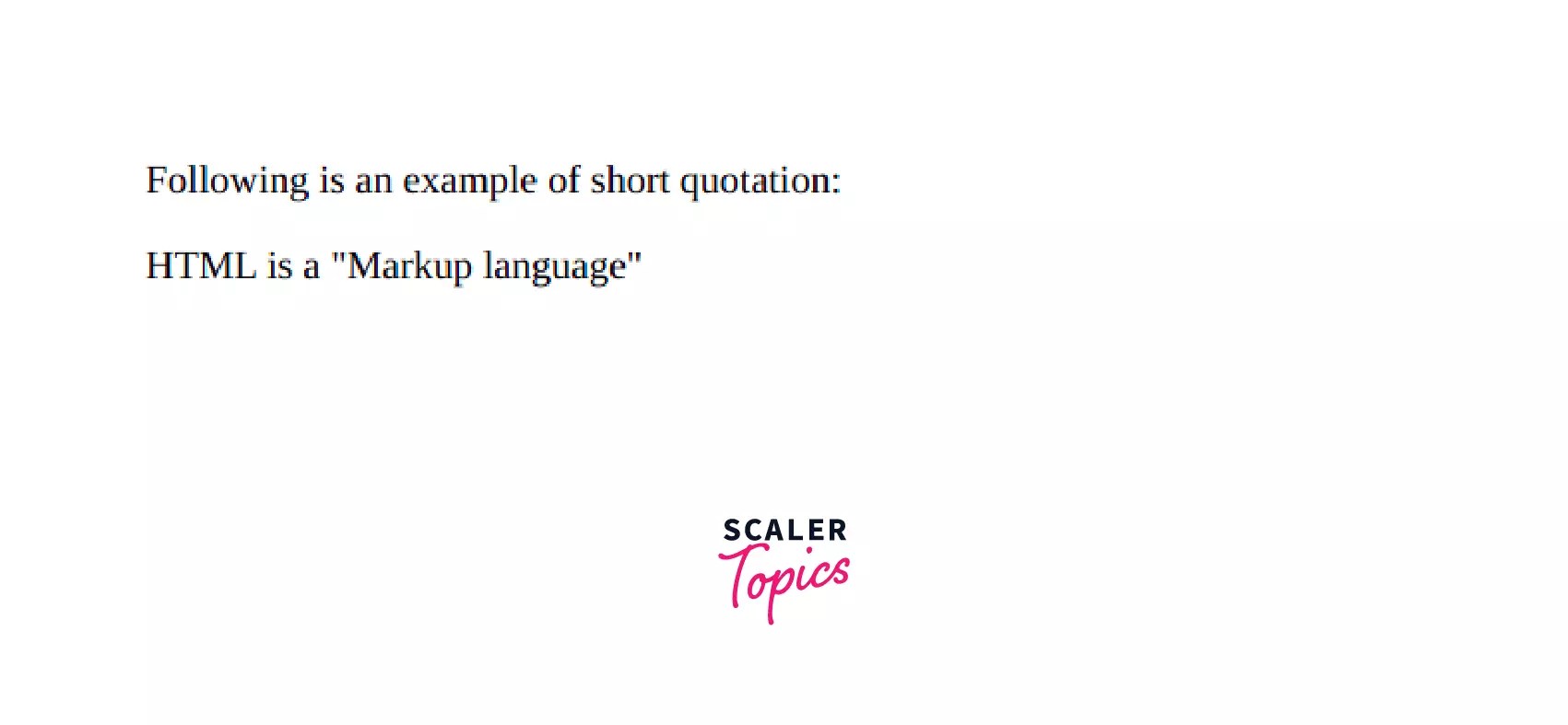 Using quotes in html