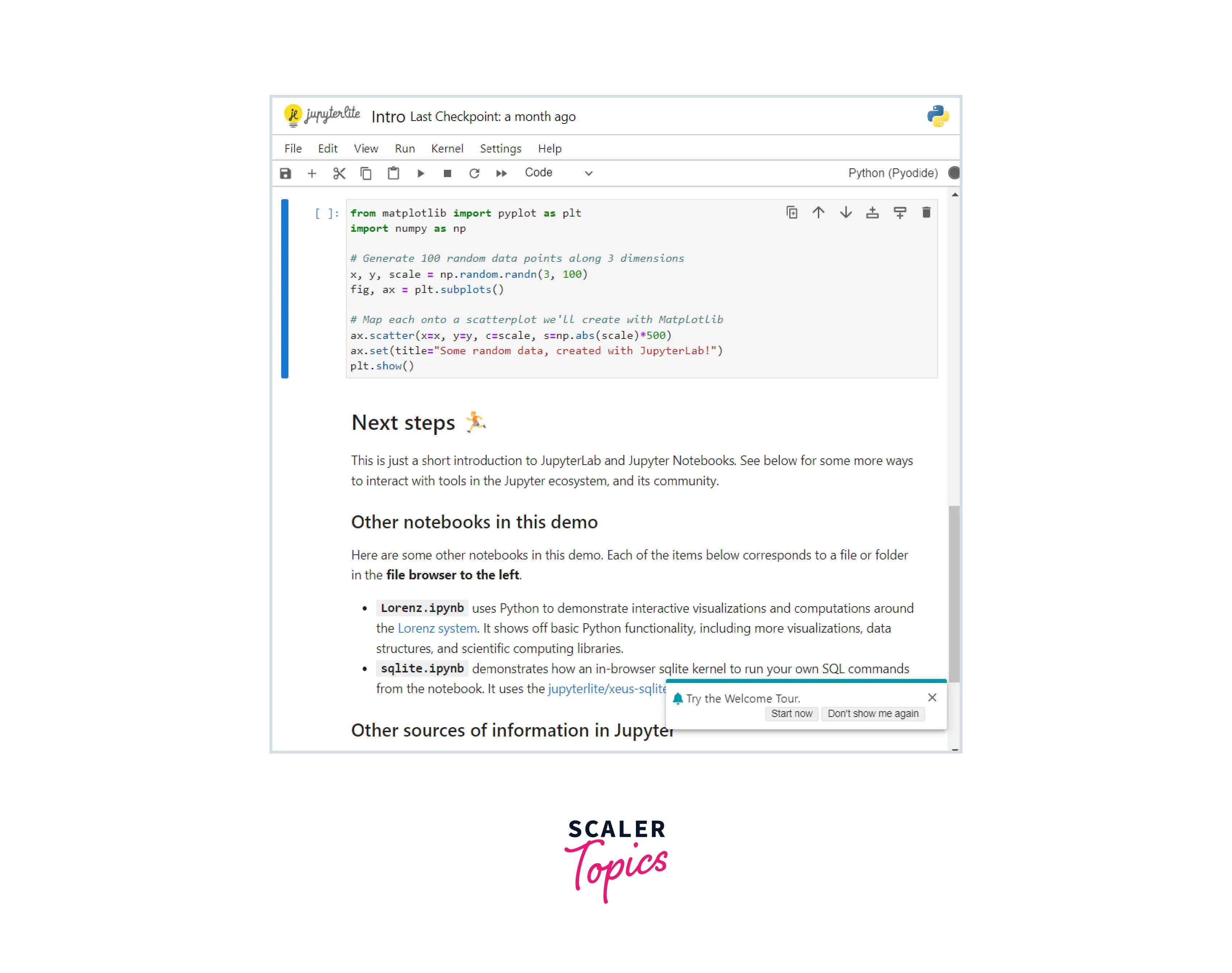 How to use Pandas in Popular IDE Scaler Topics