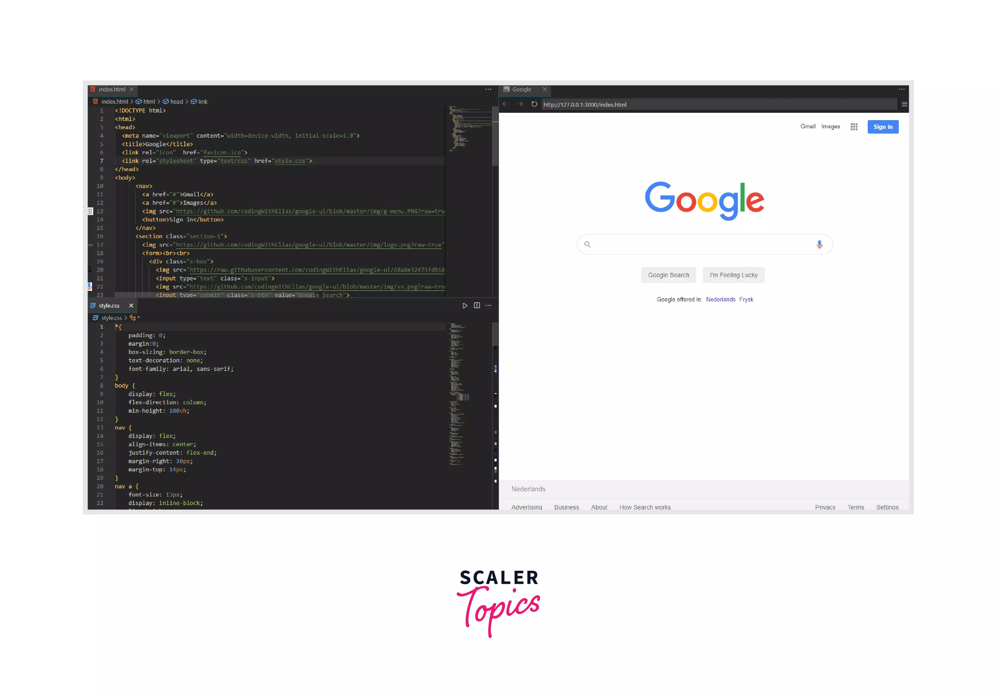 Difference Between HTML and CSS Scaler Topics