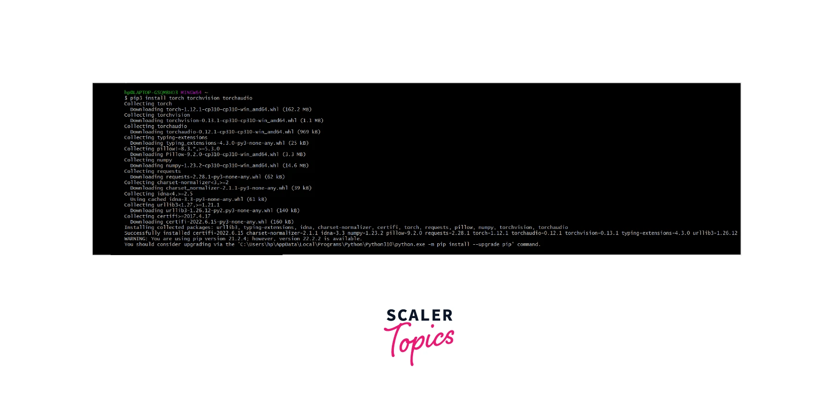 How to Install PyTorch? Scaler Topics