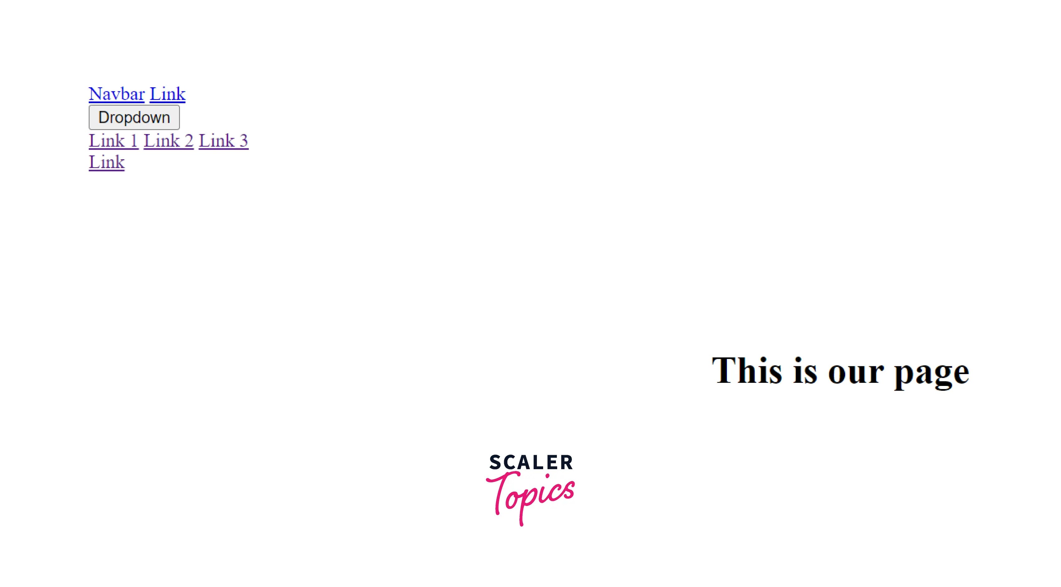 how to create a navigation bar in html? Scaler Topics